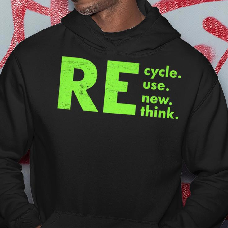 Recycle Reuse Renew Rethink Activism Earth Day 2023 Hoodie Unique Gifts
