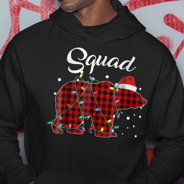 Red Plaid Squad Bear Matching Buffalo Pajama Hoodie Unique Gifts