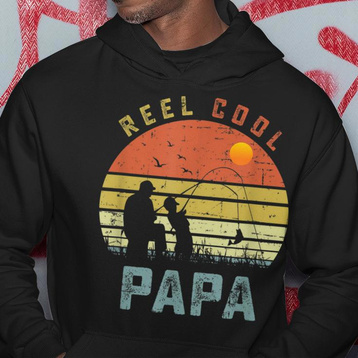 Reel Cool Papa Fathers Day Gift For Fishing Dad Hoodie Unique Gifts