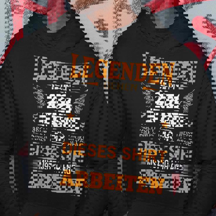Rente 2024 Ruhestand Pension Deko Dekoration Rentner 2024 Hoodie Lustige Geschenke