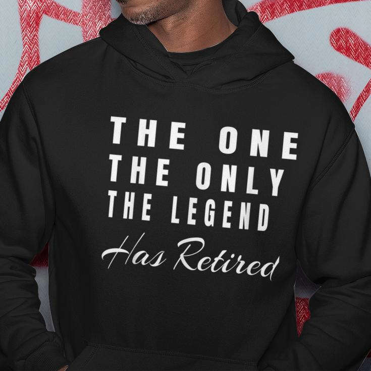Retirement Gifts For Men Women The Only Legend Has Retired Hoodie Unique Gifts