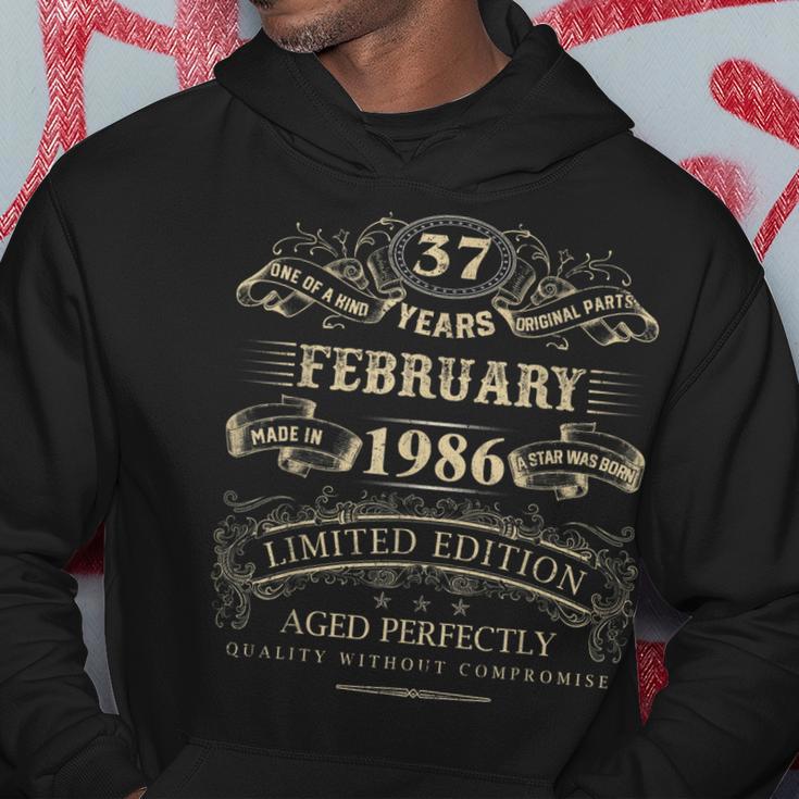 Retro 1986 Geburtstags Hoodie, 37 Jahre Vintage Outfit für Frauen & Männer Lustige Geschenke