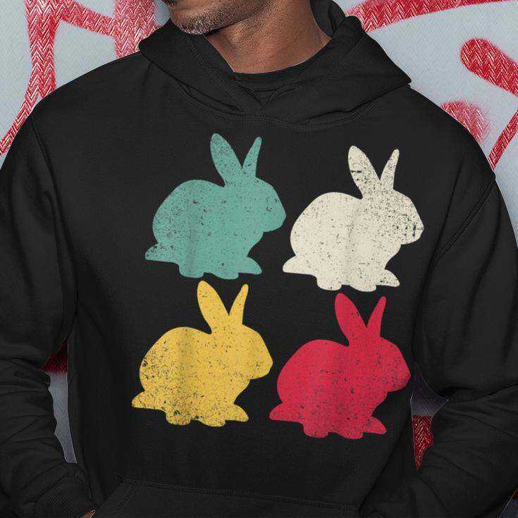 Retro Easter Bunny Rabbit Vintage Men Dad Kids Women Gift V2 Hoodie Funny Gifts