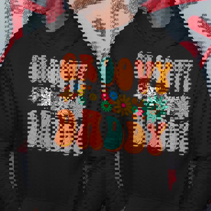 Retro Groovy Birthday Family Matching Cute Groovy Daddy Hoodie Unique Gifts