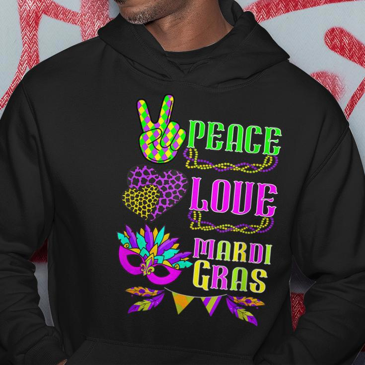 Retro Mardi Gras Love Mardi Gras Mardi Gras Hoodie Funny Gifts
