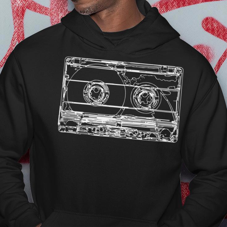 Retro Musik Kassette Skizze Vintage Audio Zeichnung Hoodie Lustige Geschenke