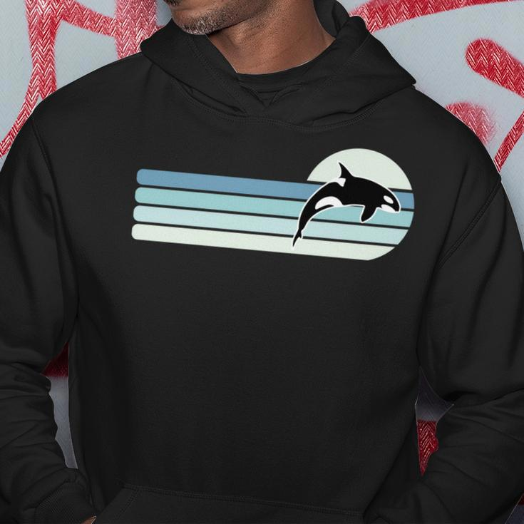 Retro Whale Orca Hoodie Unique Gifts