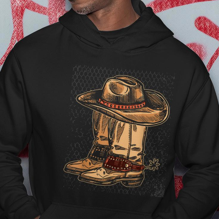 Rodeo Bull Riding Hat Line Dance Boots Cowboy V2 Hoodie Unique Gifts