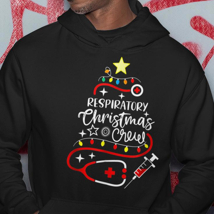 Rt Respiratory Therapist Nurse Respiratory Christmas Crew Men Hoodie Graphic Print Hooded Sweatshirt Funny Gifts