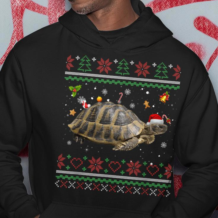 Russische Schildkröte Weihnachts-Hoodie, Hässliches Rentier-Motiv Lustige Geschenke