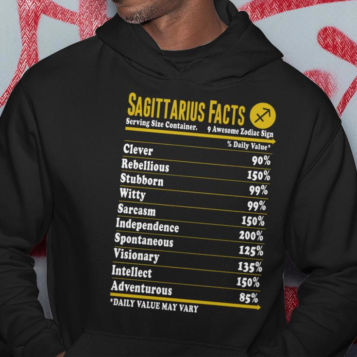 Sagittarius Facts Servings Per Container Zodiac T-Shirt Men Hoodie Personalized Gifts