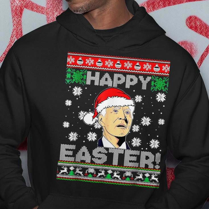 Santa Joe Biden Happy Easter Ugly Christmas V13 Men Hoodie Graphic Print Hooded Sweatshirt Funny Gifts