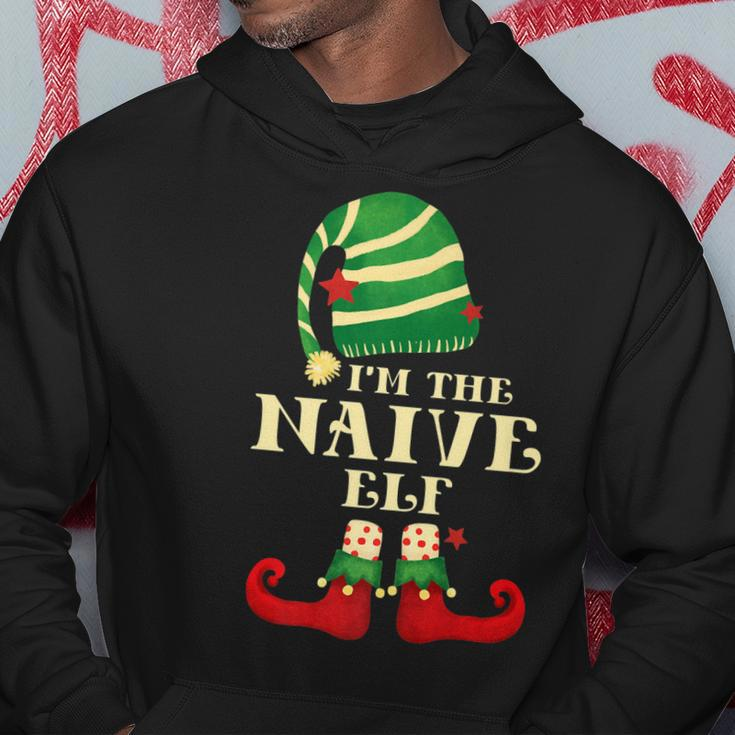 Santa The Naive Elf Christmas Matching Family Coworker Group  Men Hoodie Graphic Print Hooded Sweatshirt Personalized Gifts