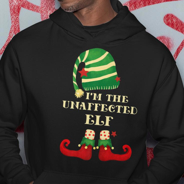 Santa The Unaffected Elf Christmas Matching Coworker Men Hoodie Personalized Gifts