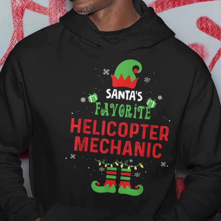 Santas Favorite Helicopter Mechanic Christmas Xmas Gift Hoodie Unique Gifts