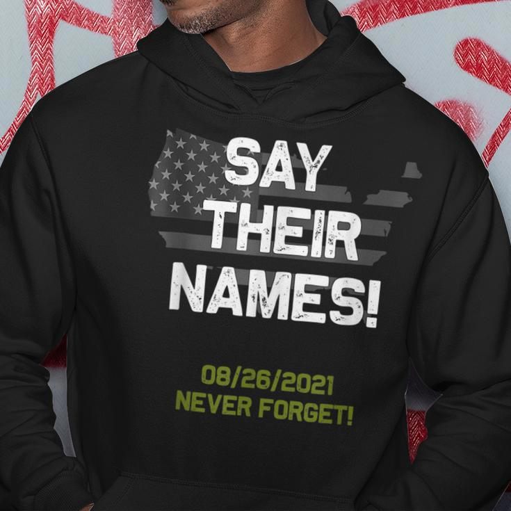 Say Their Names Names Of Fallen Soldiers 13 Military Heroes Hoodie Unique Gifts
