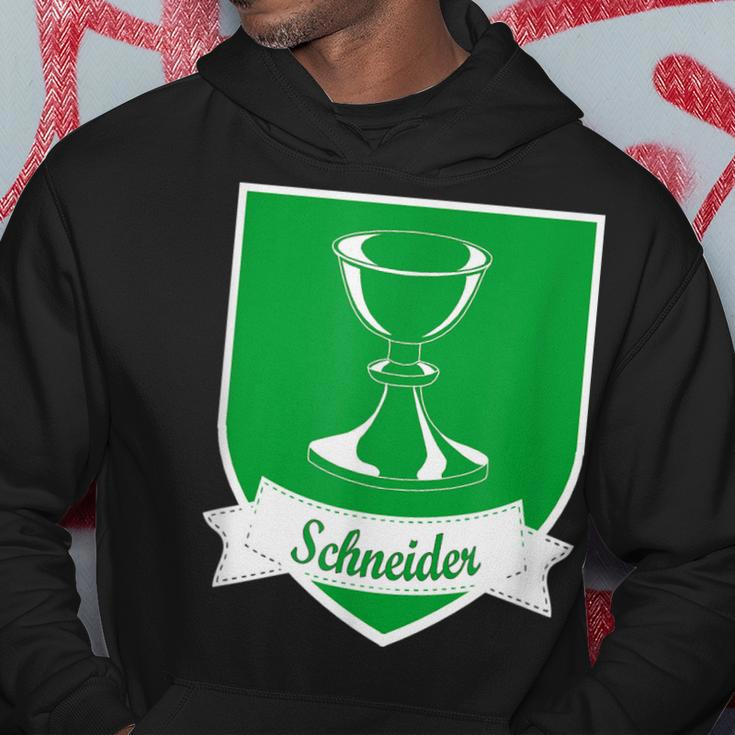 Schneider German Surname Last Name Family Crest Men Hoodie Graphic Print Hooded Sweatshirt Personalized Gifts