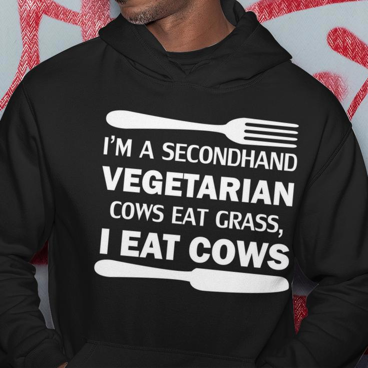 Secondhand Vegetarian Cows Eat Grass V2 Hoodie Personalized Gifts