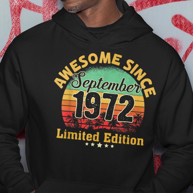 September 1972 Geburtstag Mann 50 Jahre Lustig 50 Geburtstag Hoodie Lustige Geschenke