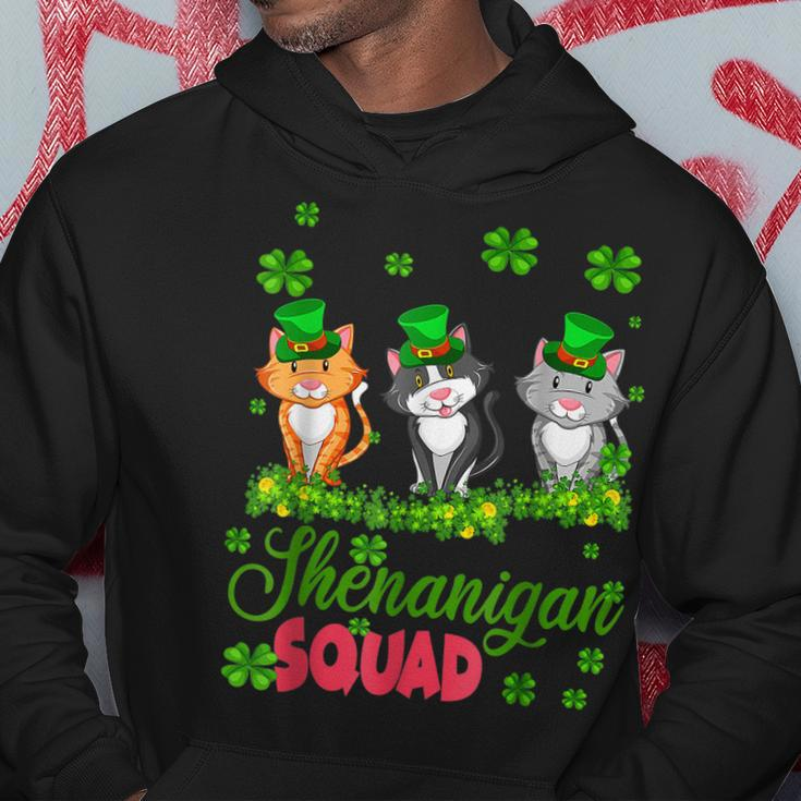 Shenanigan Squad St Patricks Day Leprechaun Cat Lover Gifts Hoodie Personalized Gifts