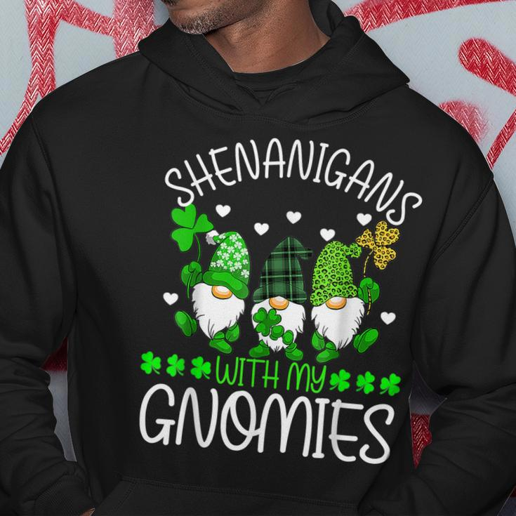 Shenanigans With My Gnomies St Patricks Day Gnome Shamrock Hoodie Funny Gifts