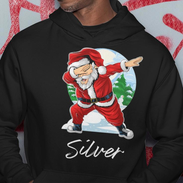 Silver Name Gift Santa Silver Hoodie Funny Gifts