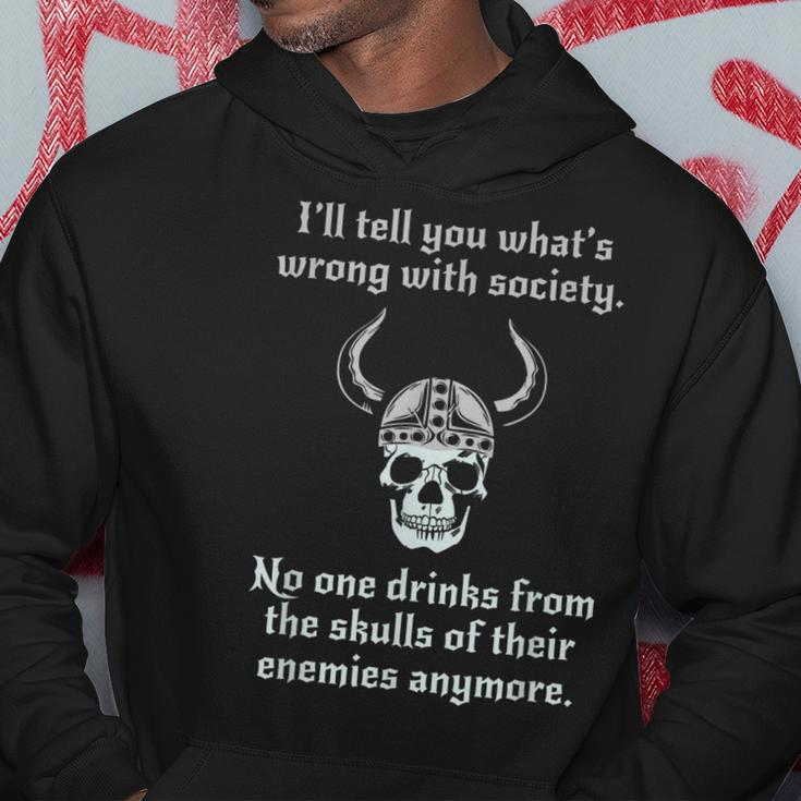 Skull Drink From The Skull Of Your Enemies Funny Mens Hoodie Unique Gifts