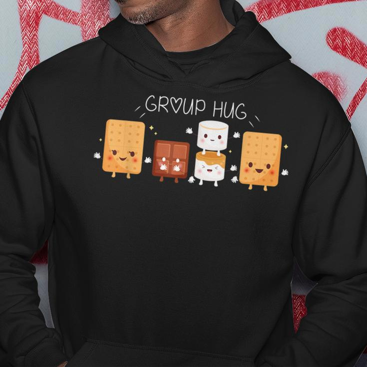 Smores Group Hug Camping Campfire Marshmallow Smores Hoodie Unique Gifts