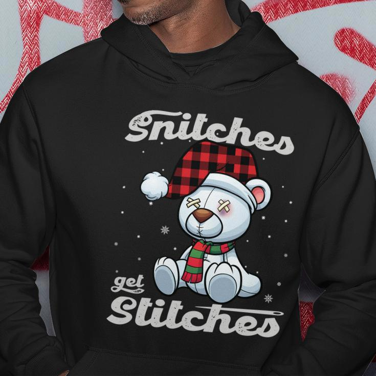 Snitches Get Stitches Elf Xmas Funny Snitches Get Stitches Hoodie Unique Gifts