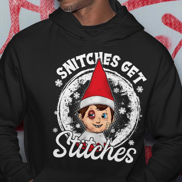 Snitches Get Stitches The Elf Xmas Funny Christmas Hoodie Unique Gifts