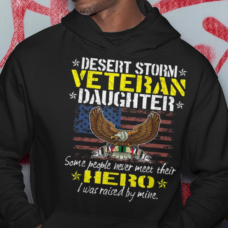 Some Never Meet Their Hero - Desert Storm Veteran Daughter Men Hoodie Graphic Print Hooded Sweatshirt Funny Gifts
