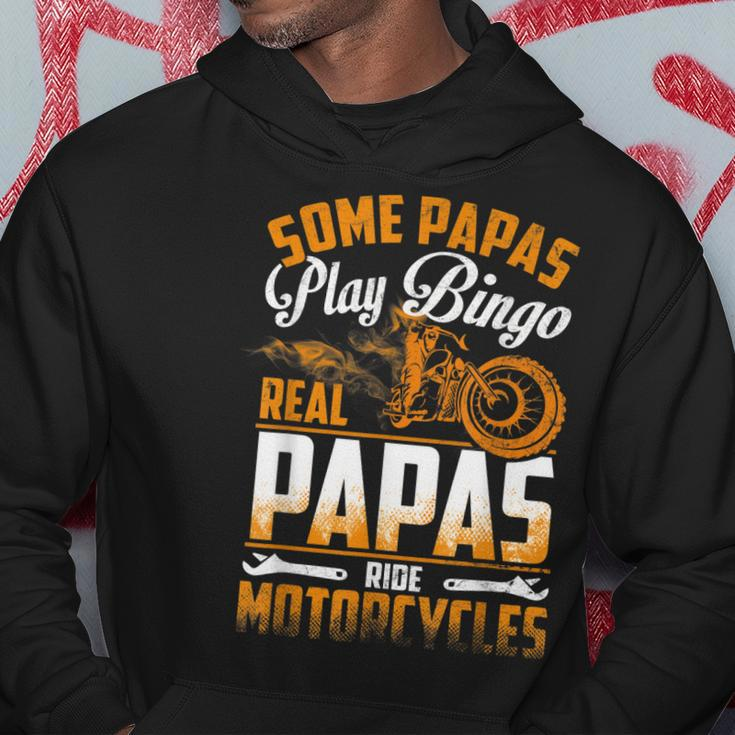 Some Papas Play Bingo Real Papas Ride MotorcyclesHoodie Unique Gifts