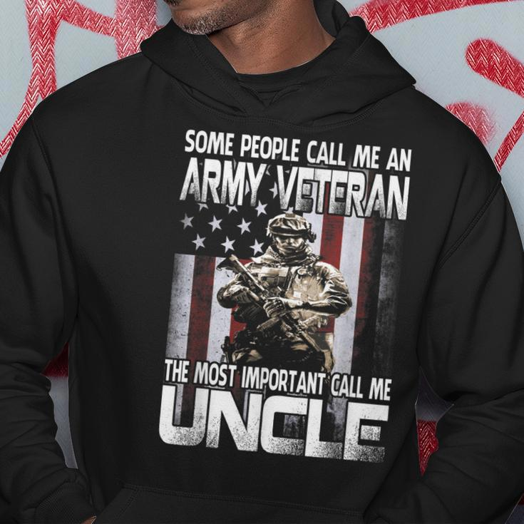Some People Call Me An Army Veteran Uncle Men Hoodie Graphic Print Hooded Sweatshirt Funny Gifts