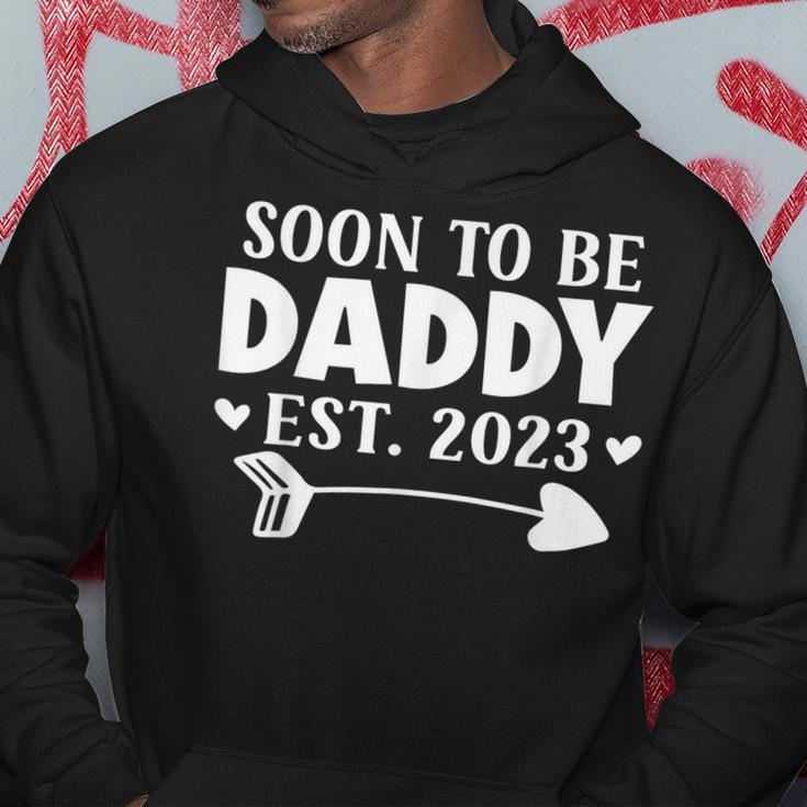 Soon Daddy 2023 Promoted To Dad 2023 Dada Gift For Mens Hoodie Unique Gifts