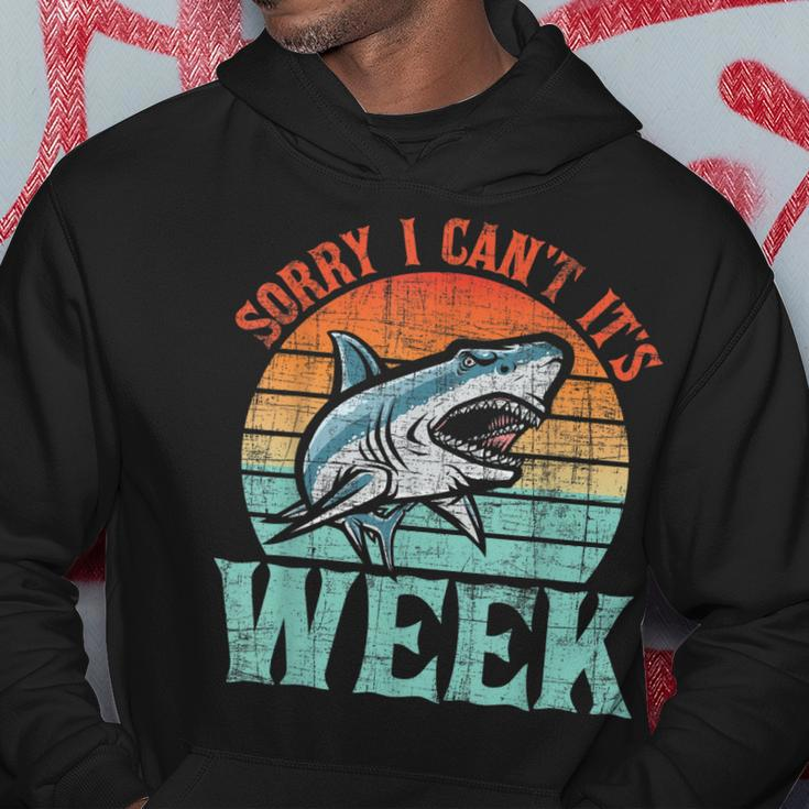 Sorry I Cant - Marine Biologist Shark Lovers Wildlife Hoodie Funny Gifts