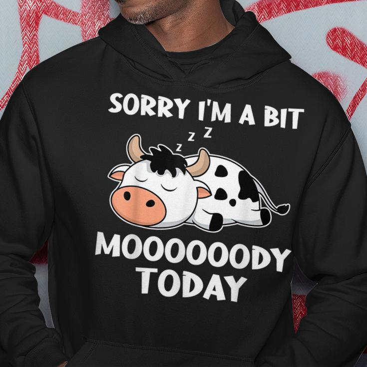 Sorry Im A Bit Moody TodayCute Moody Cow Hoodie Unique Gifts