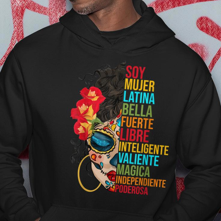 Soy Mujer Latina Fuerte Independiente Proud Mexican Women Hoodie Unique Gifts