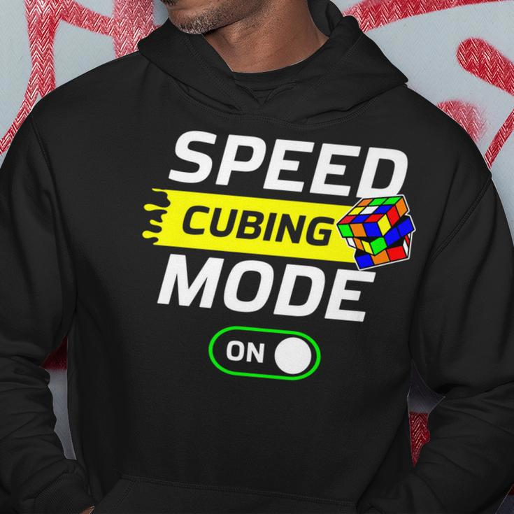 Speed Cubing Mode On Funny Cuber Speed Cubing Puzzles Math Hoodie Funny Gifts