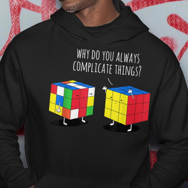 Speed Cubing Puzzle Funny Cubing Cuber Men Hoodie Graphic Print Hooded Sweatshirt Funny Gifts