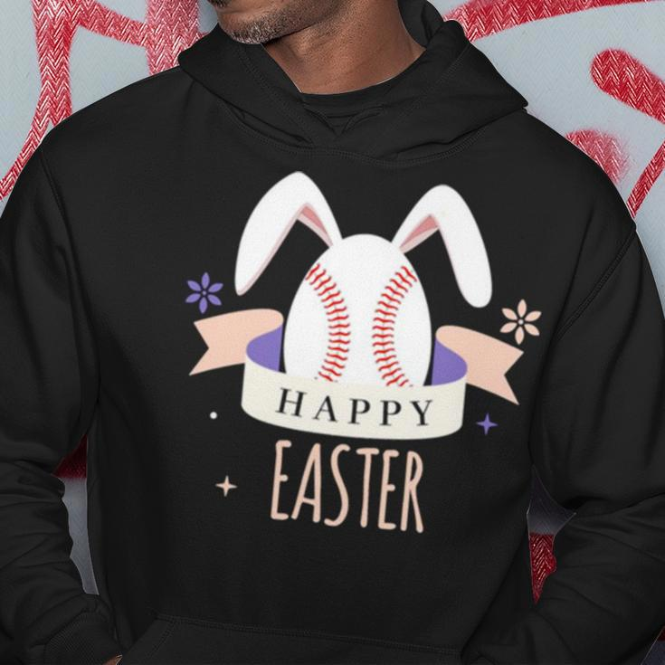 Sport Bunny Baseball Easter Day Egg Rabbit Baseball Ears Funny Hoodie Unique Gifts