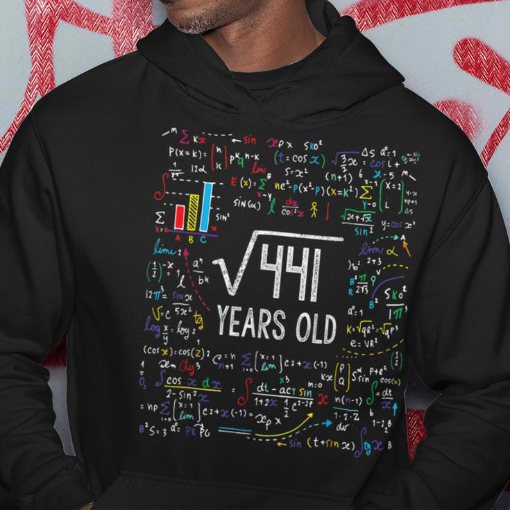 Square Root Of 441 21St Birthday 21 Year Old Gifts Math Bday Hoodie Unique Gifts