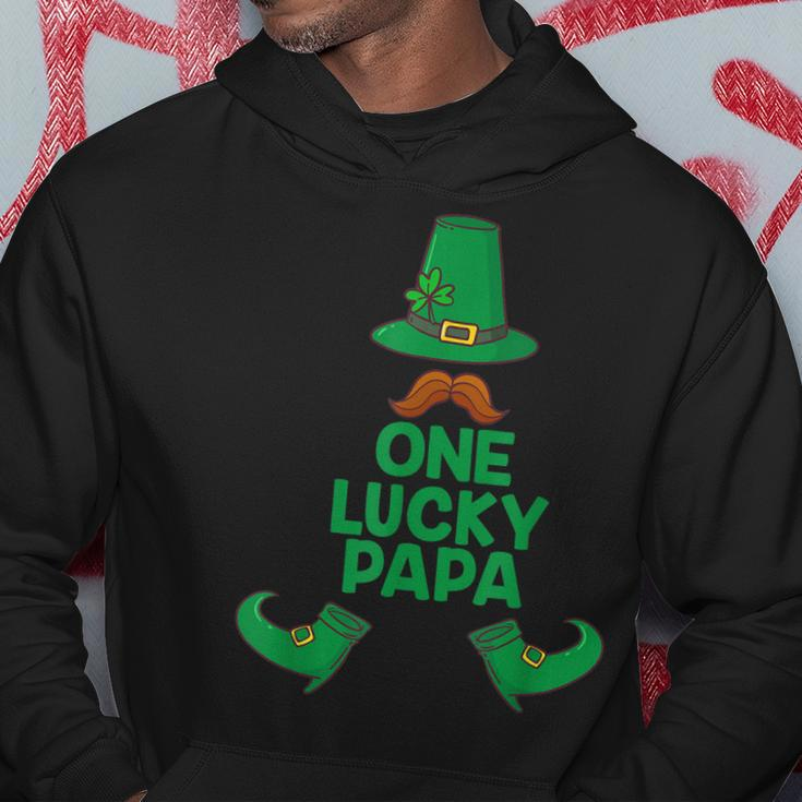 St Paddys Day One Lucky Papa Fathers Day Saint Patricks Hoodie Personalized Gifts