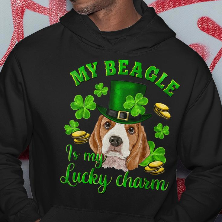 St Patricks Day My Beagle Is My Lucky Charm Shamrock Irish Hoodie Funny Gifts