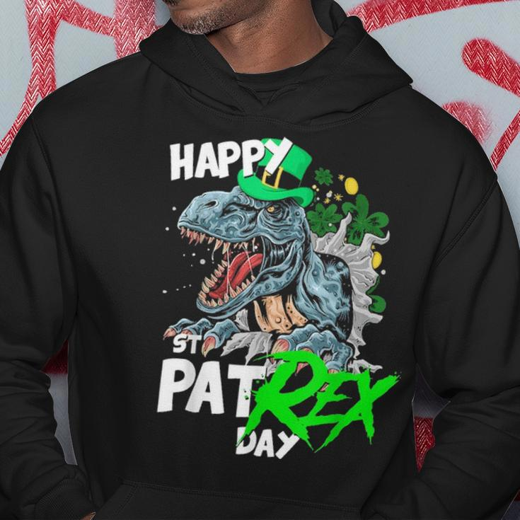 St Patricks DayRex Happy Pat Rex Day Dinosaur Gift V2 Hoodie Funny Gifts