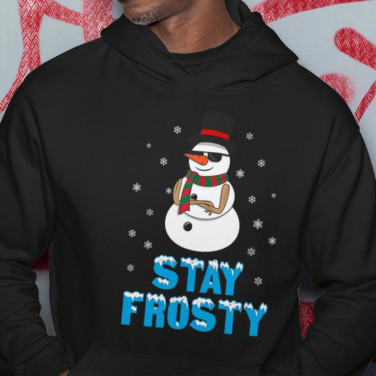 Stay Frosty Shirt Funny Christmas Shirt Cool Snowman Tshirt V2 Hoodie Unique Gifts