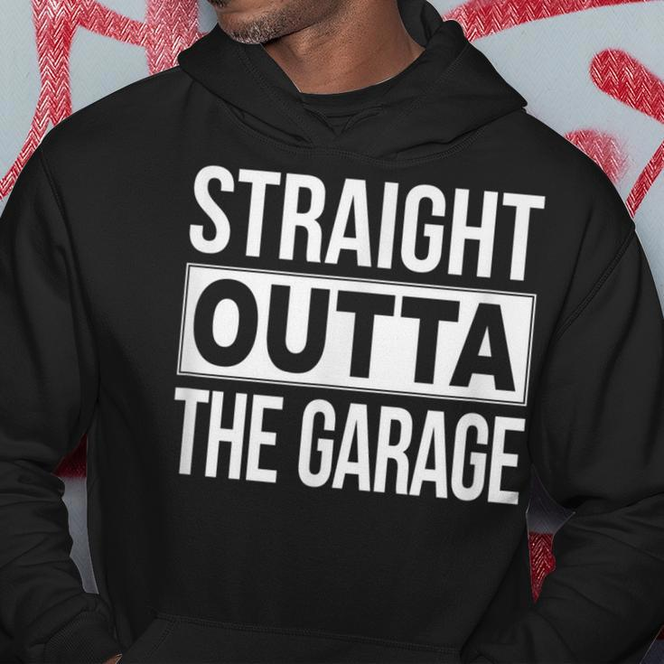 Straight Outta The Garage Funny Mechanic Woodshop Hoodie Unique Gifts