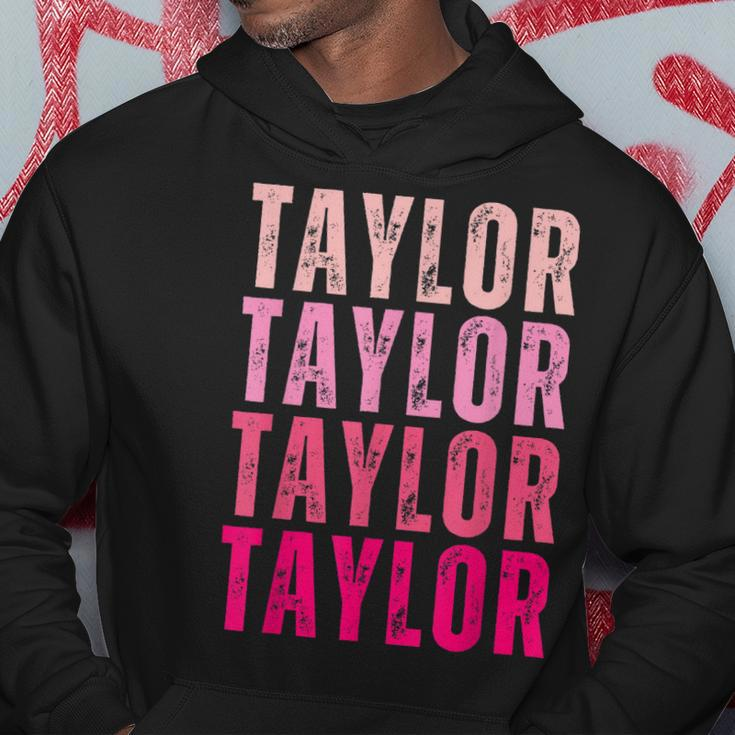 Taylor Vintage Cute Pattern First Name Taylor Hoodie Unique Gifts