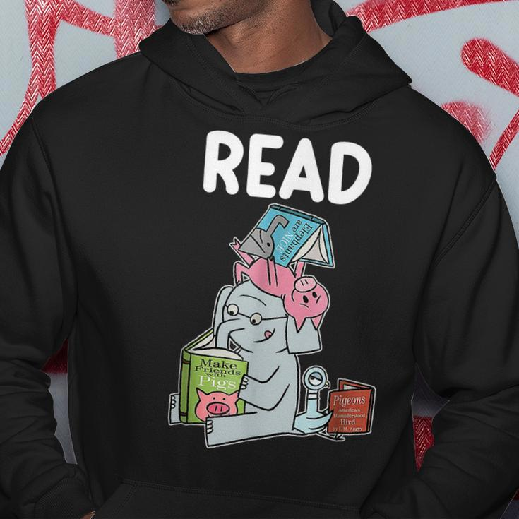 Teacher Library Read Book Club Piggie Elephant Pigeons V3 Men Hoodie Personalized Gifts