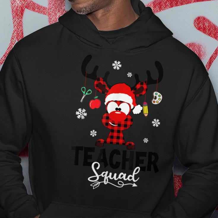 Teacher Squad Reindeer Funny Teacher Christmas Xmas V25 Men Hoodie Graphic Print Hooded Sweatshirt Personalized Gifts