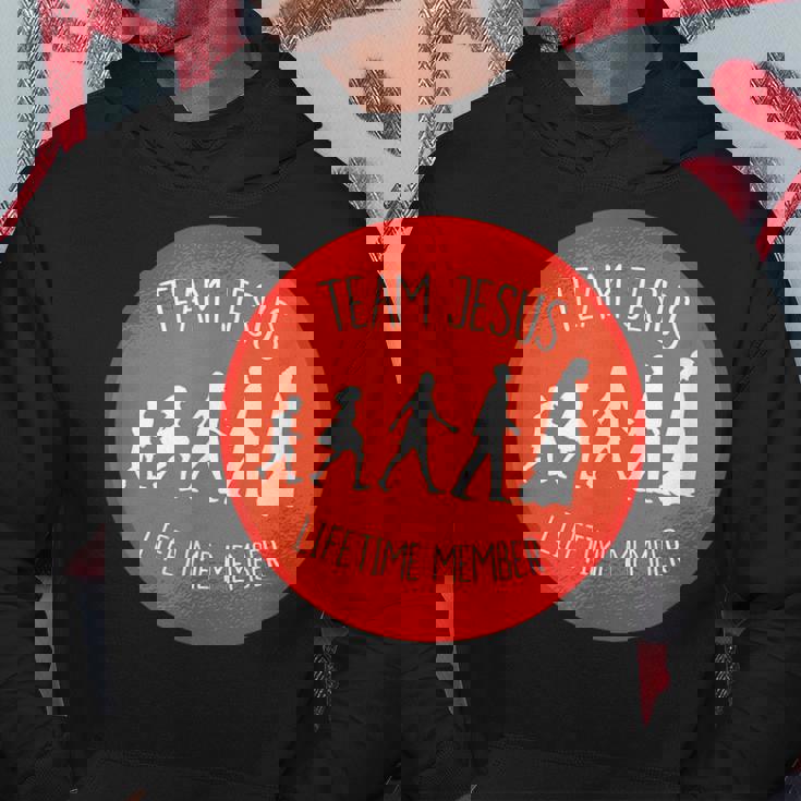 Team Jesus Lifetime Member Christianity Christian Hoodie Personalized Gifts